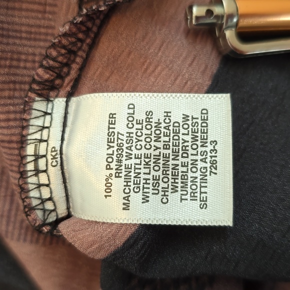 LIZ CLAIBORNE WOMENS CREWNECK PULLOVER PLUS SIZE PURPLE & BLACK TOP SIZE 3X - Picture 7 of 14